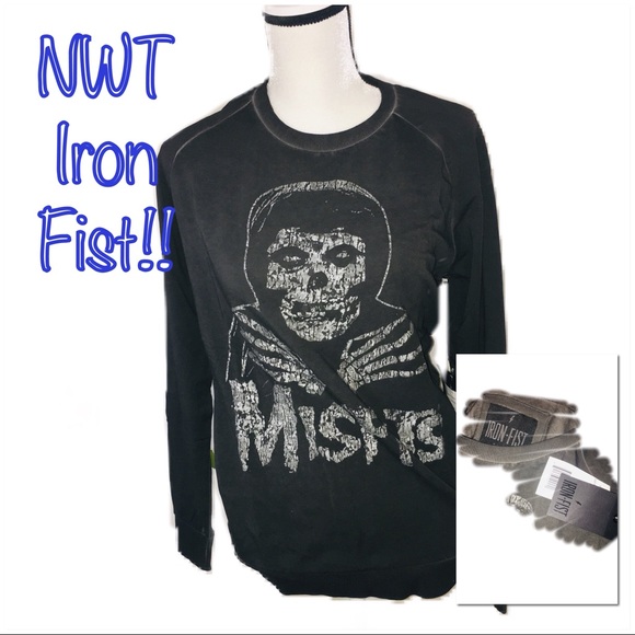 Iron Fist Tops - • IRON FIST | NWT | Misfits Skull Sweatshirt •
